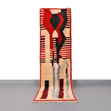 Moroccan Vintage Runner Rug 2.4 x 8.6 feet / 73 x 264 cm - Ettilux Home
